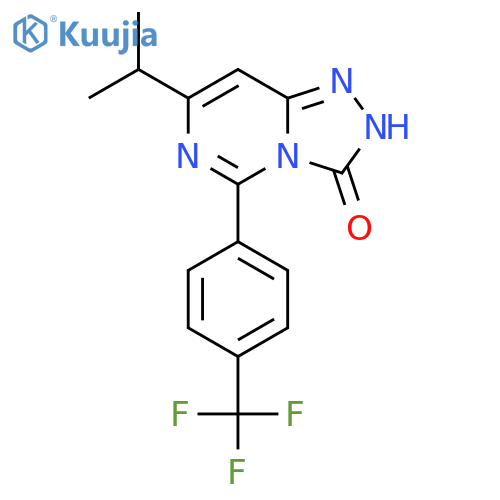 7-Isopropyl-5-(4-(trifluoromethyl)phenyl)-[1,2,4]triazolo[4,3-c]pyrimidin-3(2H)-one structure