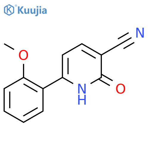 6-(2-methoxyphenyl)-2-oxo-1,2-dihydropyridine-3-carbonitrile structure