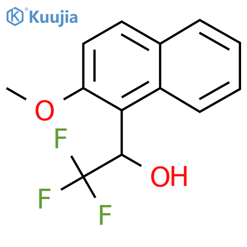 2,2,2-trifluoro-1-(2-methoxynaphthalen-1-yl)ethan-1-ol structure