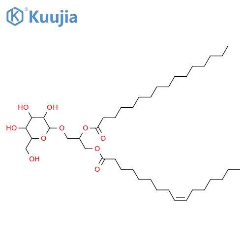 Glycerol 1,2-dialkanoates; Glycerol 1-(9Z-hexadecenoate) 2-hexadecanoate, 3-O-β-D-Galactopyranoside structure