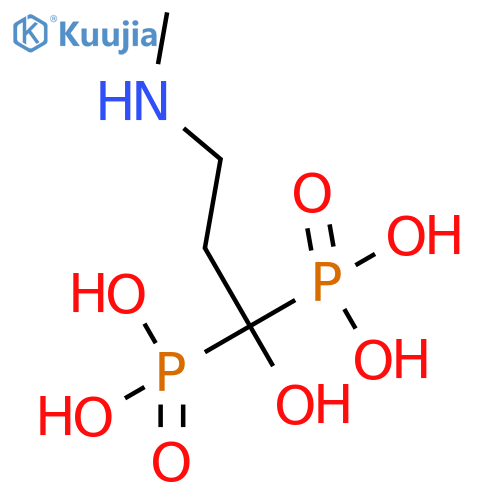 (1-Hydroxy-3-(methylamino)propane-1,1-diyl)diphosphonic Acid structure