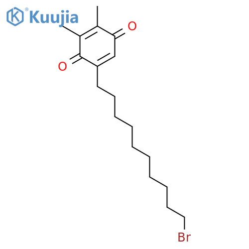 5-(10-Bromodecyl)-2,3-dimethyl-2,5-cyclohexadiene-1,4-dione structure