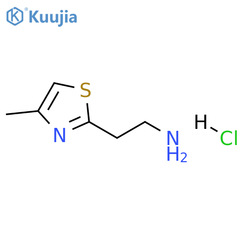 2-(4-methyl-1,3-thiazol-2-yl)ethanamine hydrochloride structure