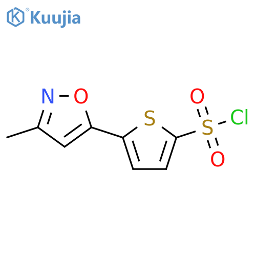 5-(3-methyl-5-isoxazolyl)-2-thiophenesulfonyl chloride structure