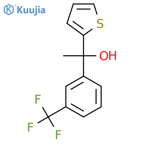 1-(Thiophen-2-yl)-1-(3-(trifluoromethyl)phenyl)ethanol structure