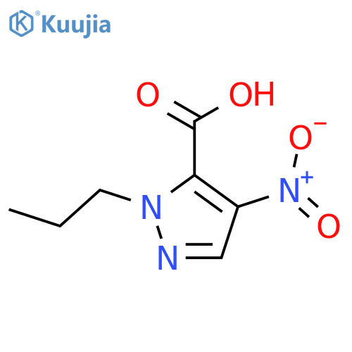 4-Nitro-1-propyl-1H-pyrazole-5-carboxylic acid structure