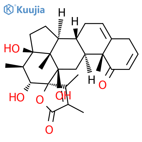 12,23-Cycloergosta-2,5,24-trien-26-oicacid, 12,17,22,23-tetrahydroxy-1-oxo-, g-lactone, (12b,17a,22a,23b)- (9CI) structure