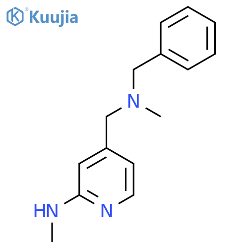 4-{benzyl(methyl)aminomethyl}-N-methylpyridin-2-amine structure