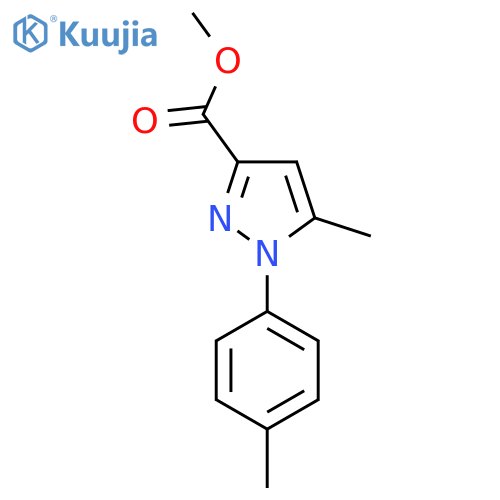 Methyl 5-Methyl-1-p-tolyl-1H-pyrazole-3-carboxylate structure