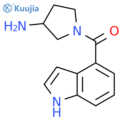 (3-Amino-pyrrolidin-1-yl)-(1H-indol-4-yl)-methanone structure