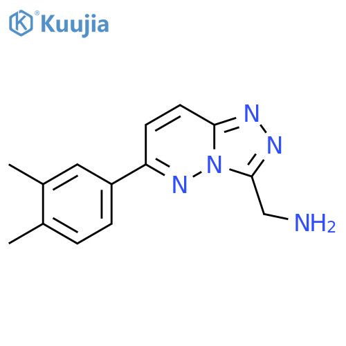 (6-(3,4-Dimethylphenyl)-[1,2,4]triazolo[4,3-b]pyridazin-3-yl)methanamine structure