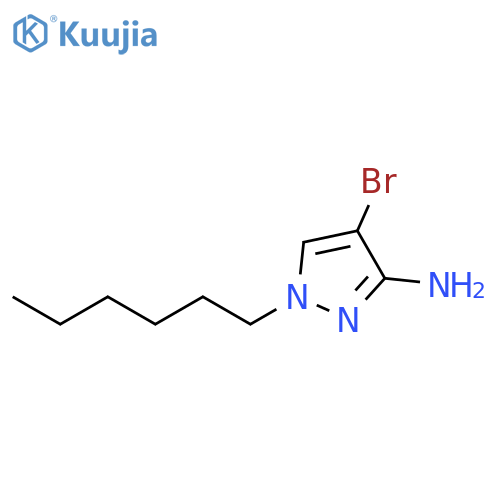 4-bromo-1-hexyl-1H-pyrazol-3-amine structure