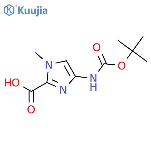 4-(Boc-amino)-1-methyl-1H-imidazole-2-carboxylic Acid structure
