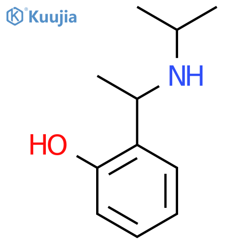 2-{1-(propan-2-yl)aminoethyl}phenol structure
