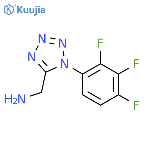 1-(2,3,4-trifluorophenyl)-1H-1,2,3,4-tetrazol-5-ylmethanamine structure
