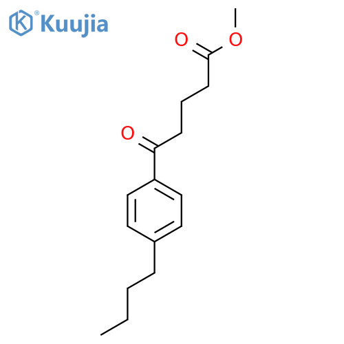 Methyl 5-(4-n-butylphenyl)-5-oxovalerate structure