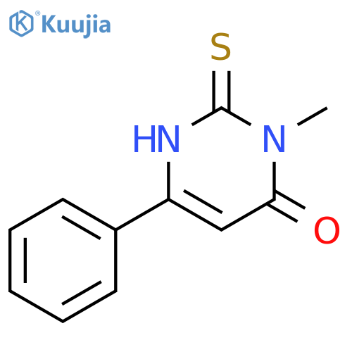 4(1H)-Pyrimidinone,2,3-dihydro-3-methyl-6-phenyl-2-thioxo- structure