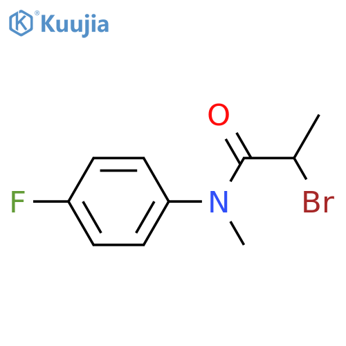 2-Bromo-N-(4-fluorophenyl)-N-methylpropanamide structure