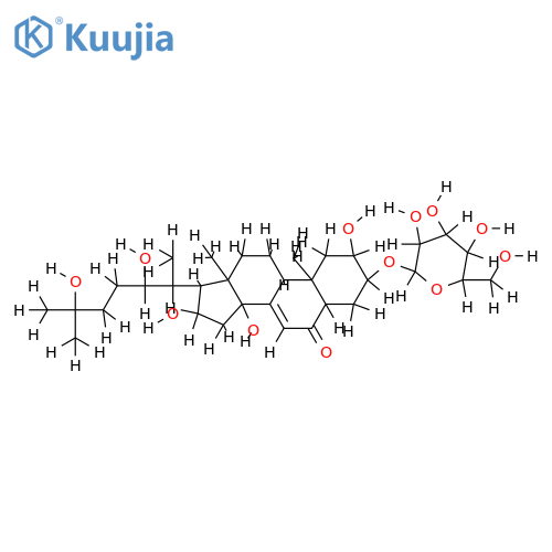 20-hydroxyecdysone 3-O-alpha-D-galactoside structure