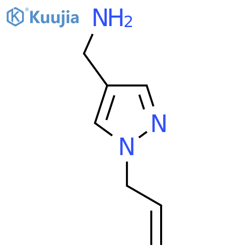 [1-(Prop-2-en-1-yl)-1H-pyrazol-4-yl]methanamine structure