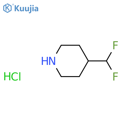 4-(Difluoromethyl)piperidine hydrochloride structure