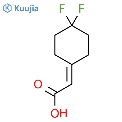 (4,4-Difluoro-cyclohexylidene)-acetic acid structure