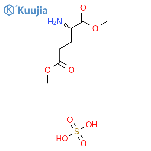1,5-dimethyl (2S)-2-aminopentanedioate, sulfuric acid structure