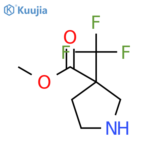 methyl 3-(trifluoromethyl)pyrrolidine-3-carboxylate structure