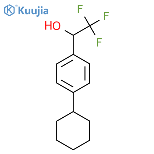 1-(4-Cyclohexylphenyl)-2,2,2-trifluoroethanol structure