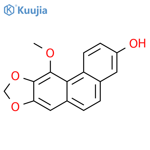 Phenanthro[3,2-d][1,3]dioxol-3-ol,11-methoxy- structure