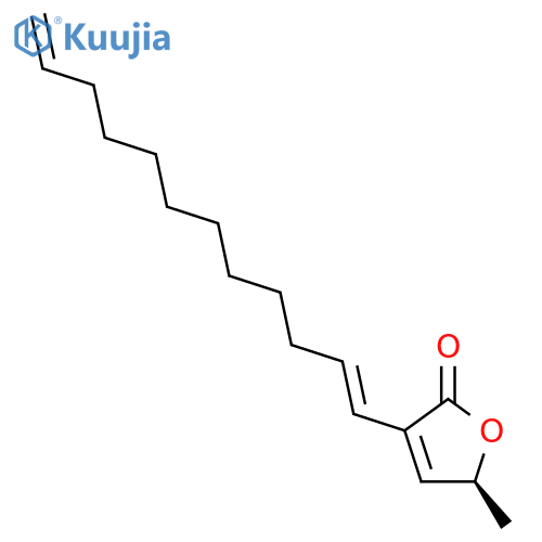 2(5H)-Furanone,3-(1E)-1,11-dodecadien-1-yl-5-methyl-, (5S)- structure