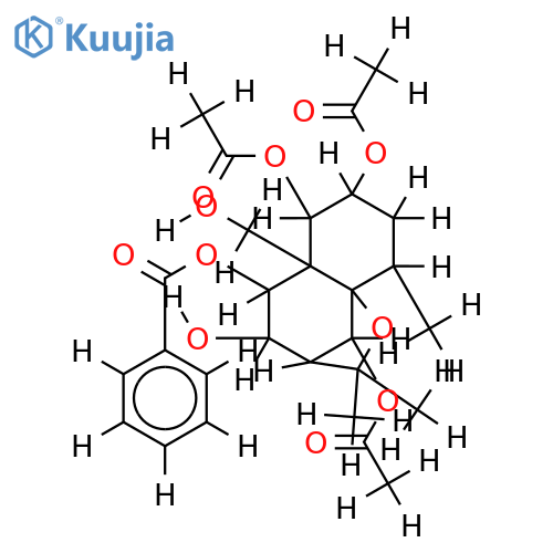 1alpha,2alpha,6beta-Triacetoxy-9alpha-benzoyloxy-8alpha,15-dihydroxydihydro-beta-agarofuran structure