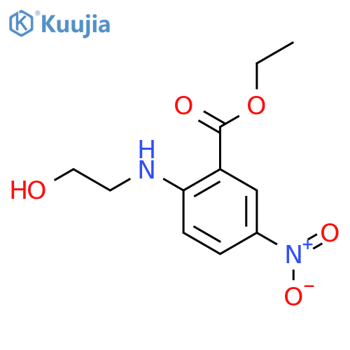 Ethyl 2-[(2-hydroxyethyl)amino]-5-nitrobenzoate structure