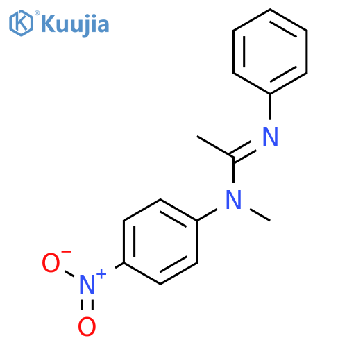 Ethanimidamide, N-methyl-N-(4-nitrophenyl)-N'-phenyl- structure