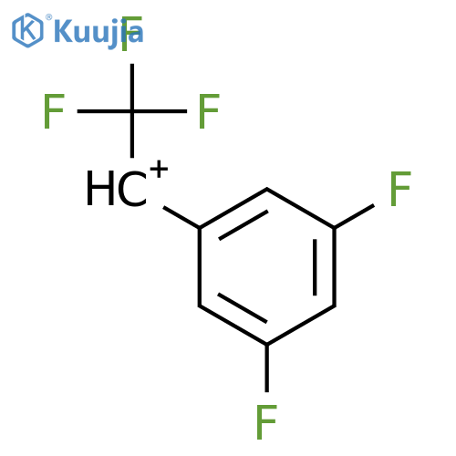 Ethylium, 1-(3,5-difluorophenyl)-2,2,2-trifluoro- structure