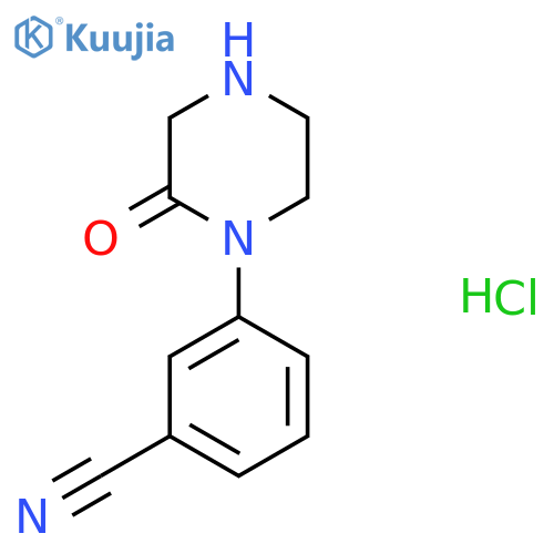 3-(2-Oxo-1-piperazinyl)Benzonitrile hydrochloride structure