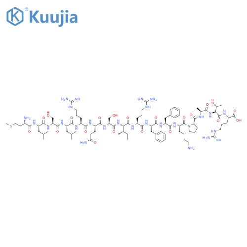 L-Arginine,L-methionyl-L-leucyl-L-seryl-L-leucyl-L-arginyl-L-glutaminyl-L-seryl-L-isoleucyl-L-arginyl-L-phenylalanyl-L-phenylalanyl-L-lysyl-L-prolyl-L-alanyl-L-threonyl- structure