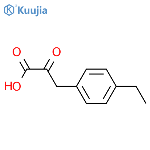 3-(4-ethylphenyl)-2-oxopropanoic acid structure