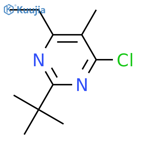 Pyrimidine, 4-chloro-2-(1,1-dimethylethyl)-6-ethyl-5-methyl- structure