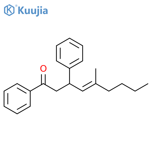 4-Nonen-1-one, 5-methyl-1,3-diphenyl-, (E)- structure