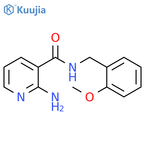 2-amino-N-[(2-methoxyphenyl)methyl]pyridine-3-carboxamide structure