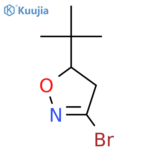 3-Bromo-5-tert-butyl-4,5-dihydroisoxazole structure