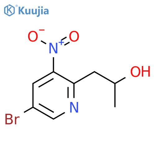 1-(5-bromo-3-nitropyridin-2-yl)propan-2-ol structure