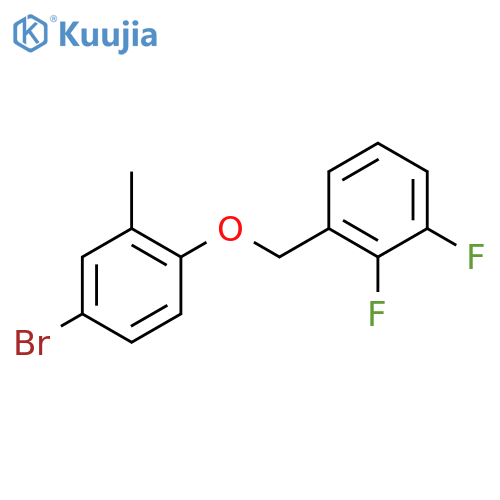1-((4-Bromo-2-methylphenoxy)methyl)-2,3-difluorobenzene structure