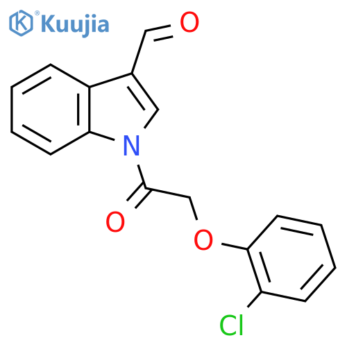 1-(2-(2-Chlorophenoxy)acetyl)-1H-indole-3-carbaldehyde structure