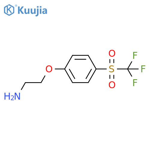1-(2-aminoethoxy)-4-trifluoromethanesulfonylbenzene structure
