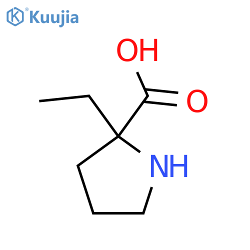 2-ethylpyrrolidine-2-carboxylic acid structure