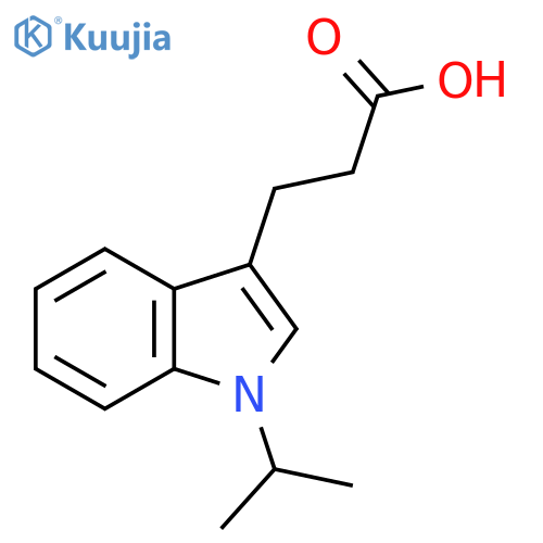 3-(1-Isopropyl-1H-indol-3-yl)propanoic acid structure