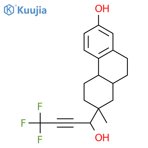 2-Phenanthrenemethanol,1,2,3,4,4a,9,10,10a-octahydro-7-hydroxy-2-methyl-a-(3,3,3-trifluoro-1-propynyl)-, [2a(R*),4aa,10ab]- (9CI) structure