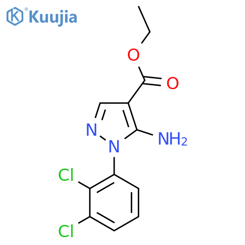 Ethyl 5-amino-1-(2,3-dichlorophenyl)pyrazole-4-carboxylate structure